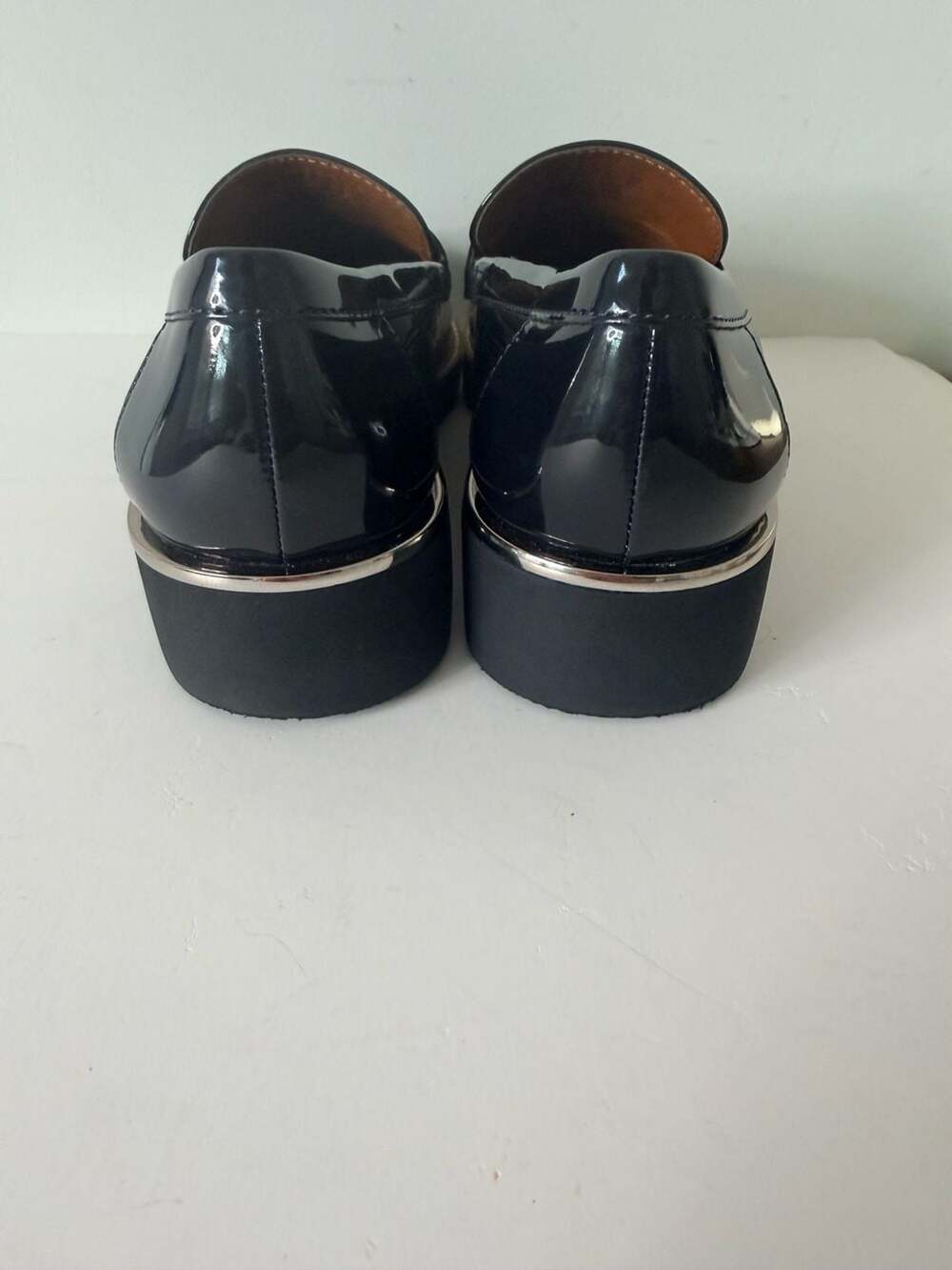 Franco Sarto Carolynn Patent Tassel Lug Sole Platform Loafers Ladies 7 - Picture 4 of 8